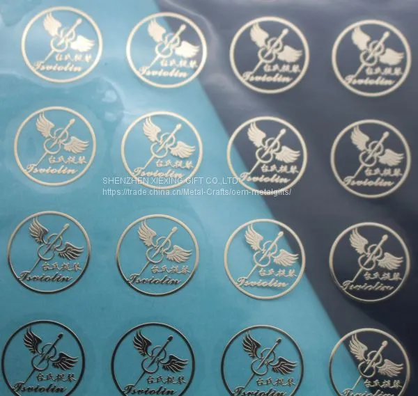 Custom Metal Logo Design Guitar Stickers Decals photo-3