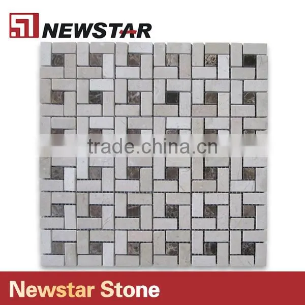 Marble Mosaic Design, Stone Mosaic Tiles, Kitchen Backsplash Mosaics photo-3