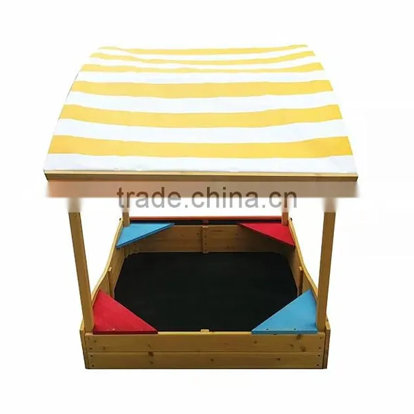 Outdoor Kid Wooden Sandpit Ball Pit Sandbox Furniture photo-3