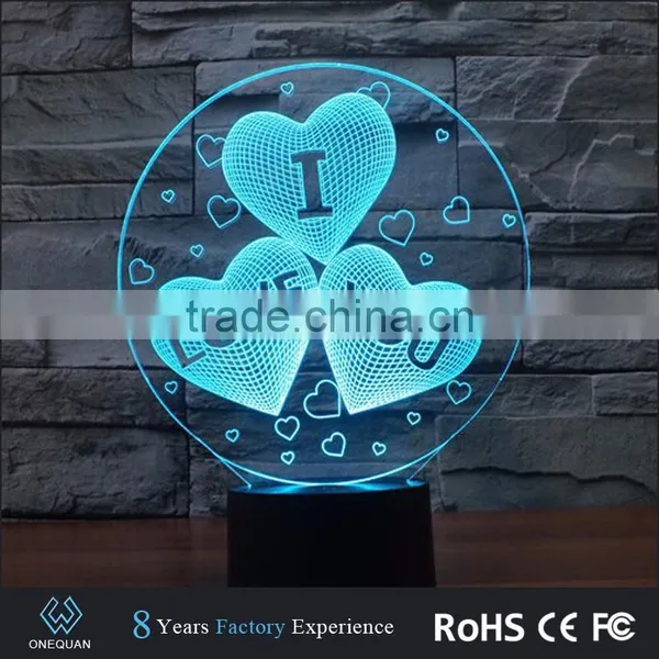 2017 Amazing Fancy Gift Items Night Light Acrylic 3d Lamp Led photo-4