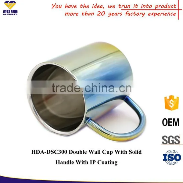 Double Wall Rainbow Color Stainless Steel Cup photo-2