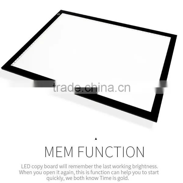 A3 and A4 Ultra Slim LED Drawing Light Box A4 LED Copy Board Tracing Light Pad For School photo-2