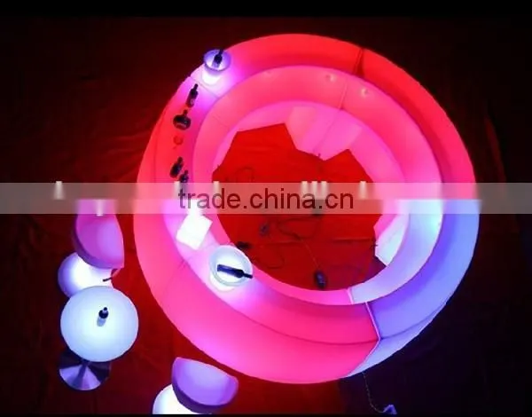 Color Changing or Single Color Display Club Color Induction Charger Led Plastic Bar Counter photo-3