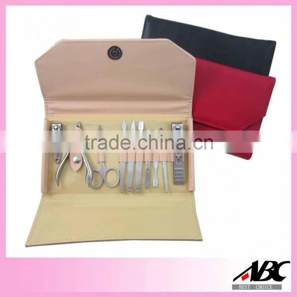 Elegant Black Color Pouch 7pcs Manicure Pedicure Tools photo-2