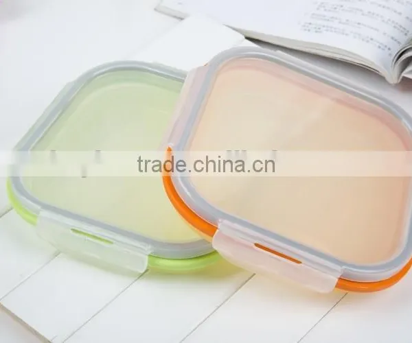 Silicone Food Grade Small Fruit Box Airtight Lunch Box photo-4