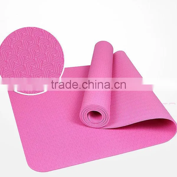 Wholesale ECO Custom Label Anti-slip TPE Yoga Mat For Fitness photo-5