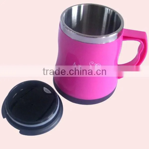 480ml Hot Sale Double Wall Stainless Steel Mug Holder photo-5