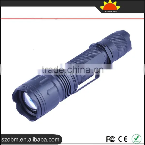 Wholesale T6 LED 1000Lm 3 Mode Strong Light Flashlight ,tactical Torch With Flashlight Mount photo-3
