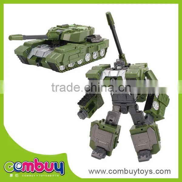 2 in 1 Kids Educational Metal Set Tank Trans Robot Toy Car