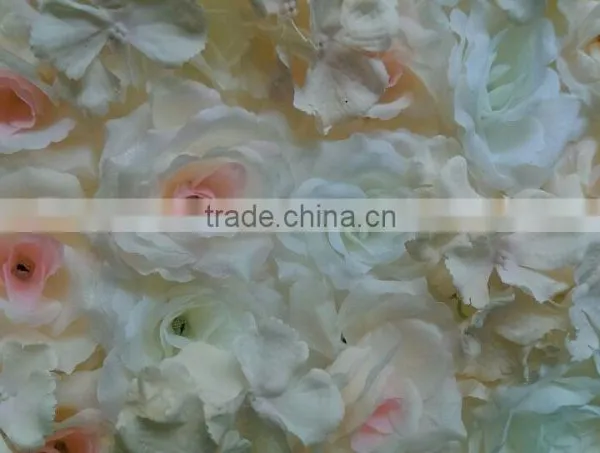 High Quality Customized 50*50c Rose Artificial Flower Wall for Wedding Decoration Stage Background Decoration photo-2