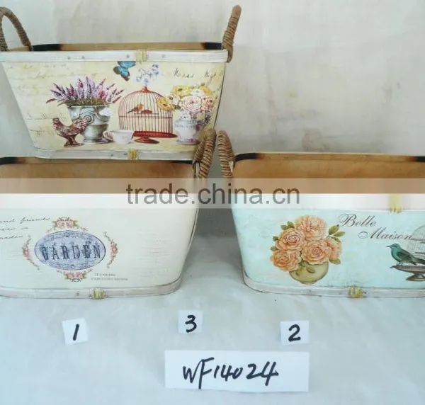 2016 Cheap Hot Sale Wooden Flower Planter Pots WF14020 photo-3