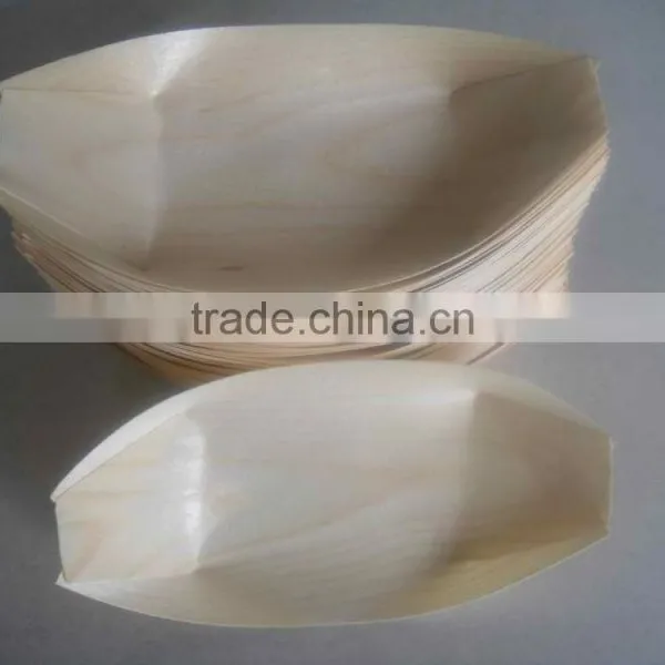 Disposable Wooden Sushi Food Boats photo-4