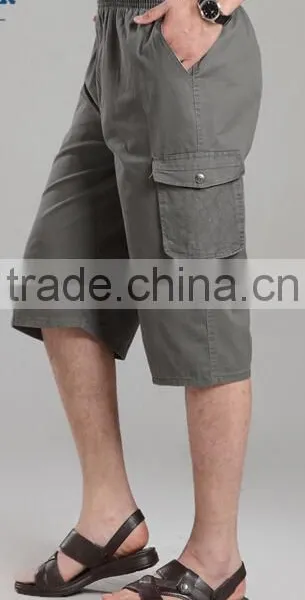 Man Shorts, MTM Service, Light Gray Cargo Shorts photo-2