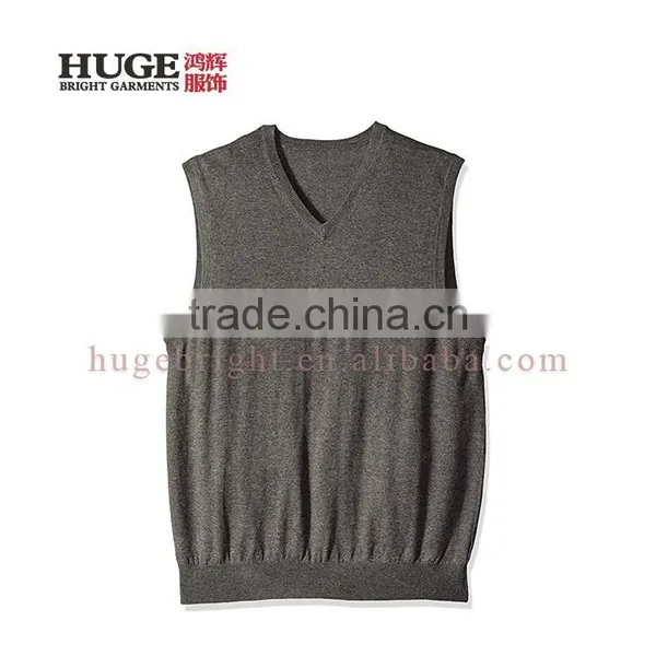 New Fashion Comfortable Regular Fit V Neck Sleevesless Sweater Vest photo-3