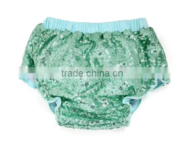 Hot Wholesale Baby Boutique Sequin Bloomers Cotton Children Sequin Shorts Kids Diaper Cover photo-2