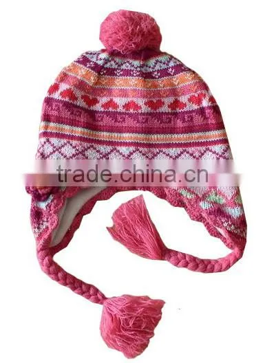 Fashion & Popular 100% Acrylic Knitted Winter Kids Hats photo-3