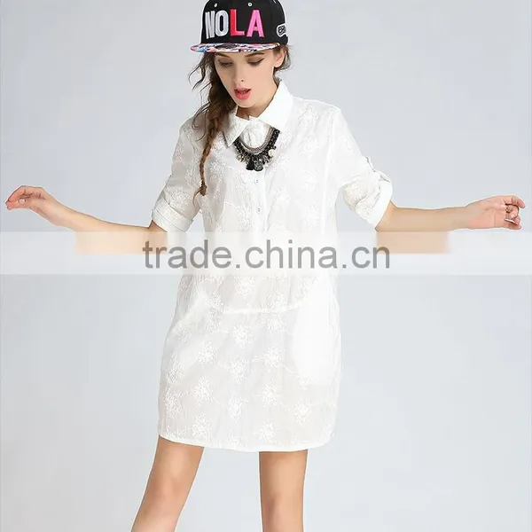 New Arrival Cotton Shirt White Wholesale Dress Shirt photo-3