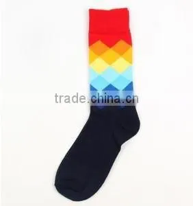 Men's British Cotton in Tube Knitted Happy Socks Wholesale photo-5