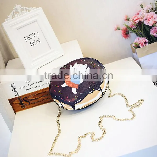 Guangzhou Factory Wholesale Doughnut Character Kids pu Coin Purses photo-3