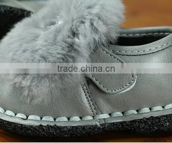 Zm40335b Wholesale Children Fancy Winter Cony Hair Girls Shoes photo-5