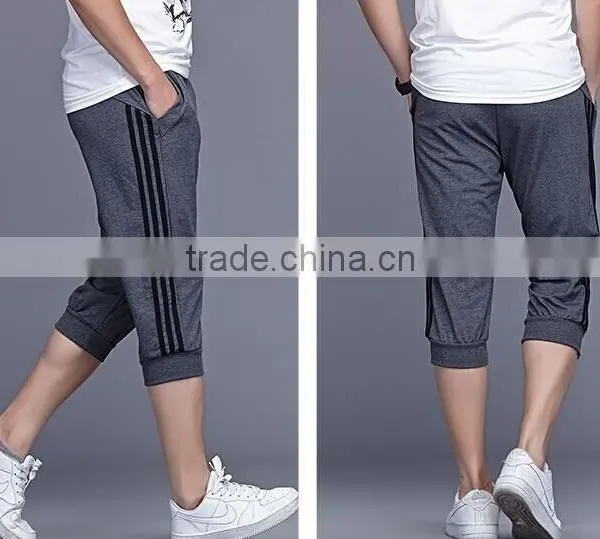 Custom Made Cheap Designer Mans Capri Training Pants Men Running Sport Pants photo-3