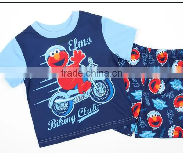 BMJ Material Round Neck Cute Boys Pajamas photo-2