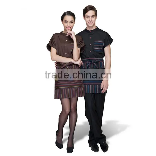 OEM Unisex Waiter Uniform and Restaurant Uniform With Apron photo-2