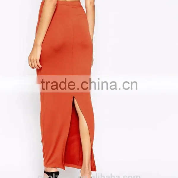 2016 Hot Selling Skirt Manufacturer Sexy Split Long Skirt for Women Maxi Skirt photo-5