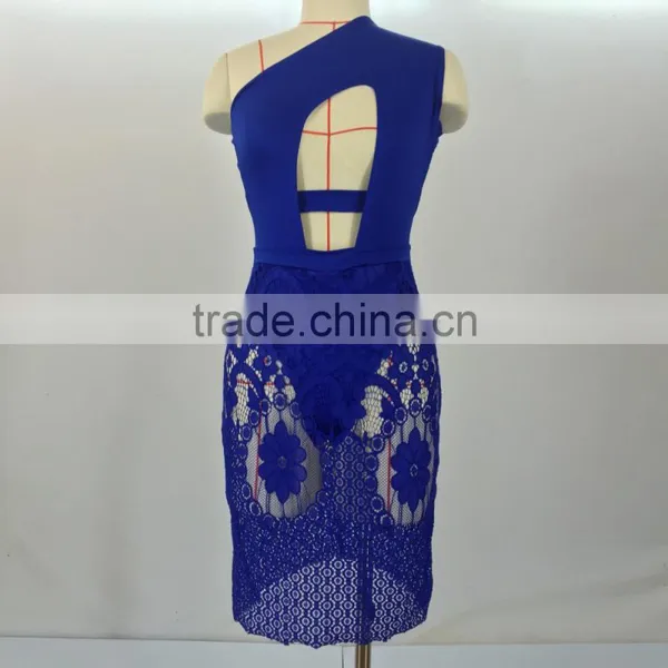 2017fashion Lace Sexy Shoulder Dress Dress Women photo-2