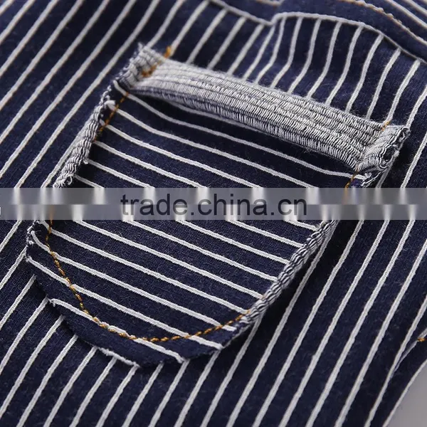 Wholesale 100% Cotton Striped Children's Boy Baby Clothes Set Kids t Shirt Beach Wear Set photo-6