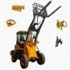 1.0T CE Wheel Loader ZL10A With Pallet Fork