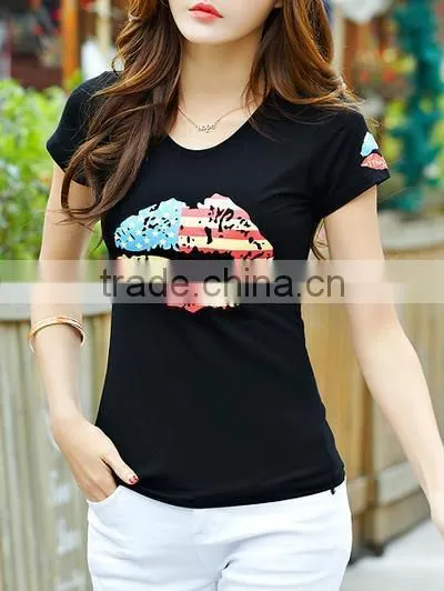 Latest Pattern Women Printed t Shirts Wholesale Make Your Own Design photo-4