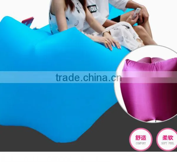 Outdoor Air Filling 3 Season Beach Air Lounger Inflatable Bed Sleep Air Sofa photo-3