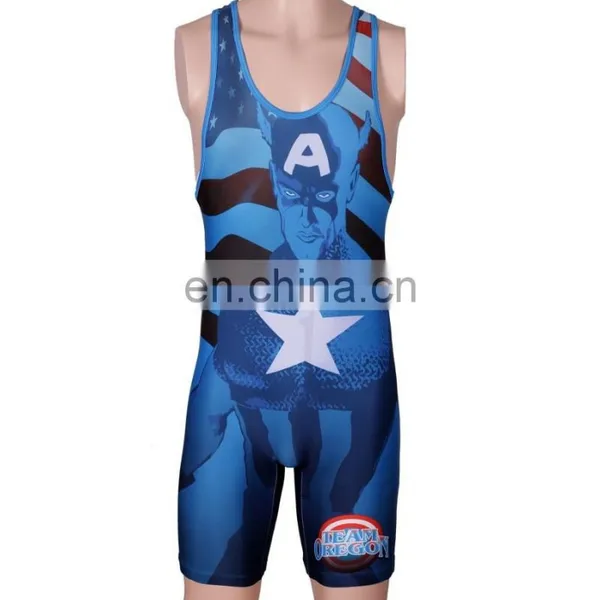 Sublimated Customized Wrestling Singlets for Wholesale photo-2