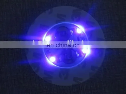 Novelty Gift Special Custom Bottle Sticker Led UV Black Light Bar Drink Coasters photo-3