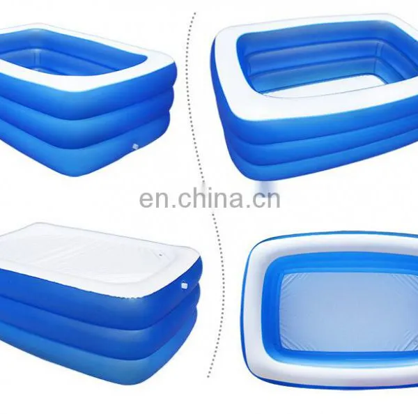 SUNWAY High Quality PVC Above Ground Removeable Square Adult Kids Inflatable Swimming Pool Durable Pvc Inflatable Swimming Pool photo-6