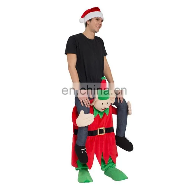 Pick Me Up Ride On Elf Costume On Mascot Funny Animal Fancy Dress Unisex Adult Costume Stag Hen photo-3