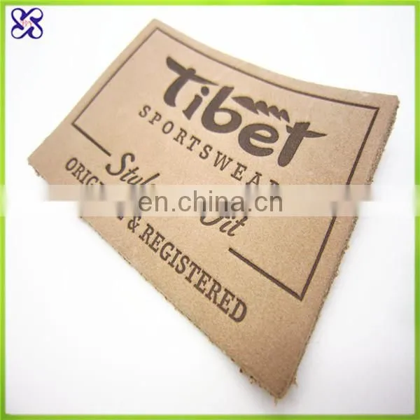 custom fashion leather patch labels for jeans