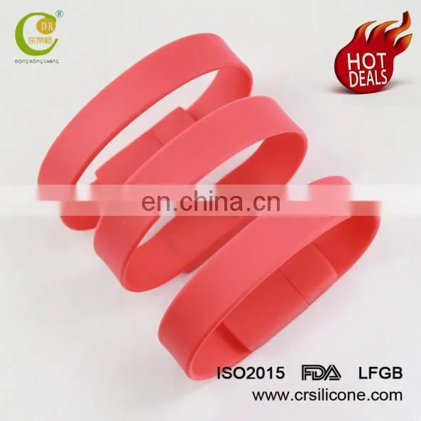 Factory High Quality Silicone Wristband Usb Flash Drive 1gb 2gb 4gb 8gb 16gb 32gb photo-2