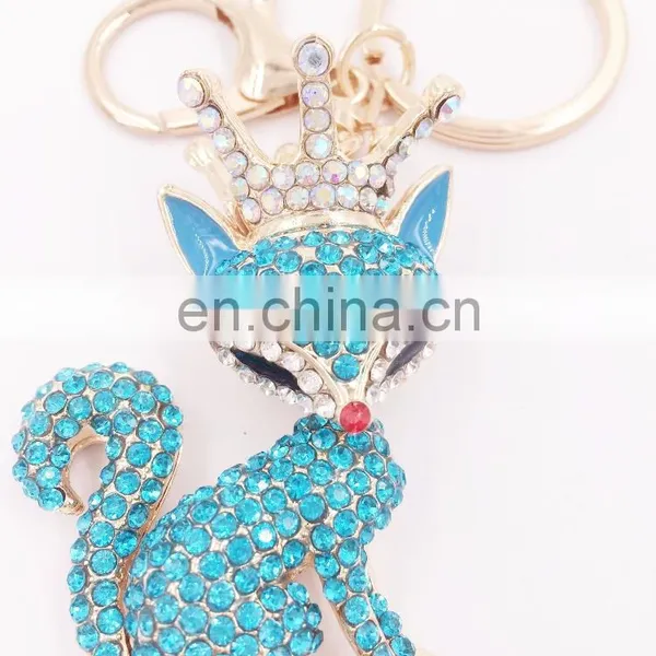 Customized Lovely Fox Shaped Metal Keychain For Bag Pendant photo-5