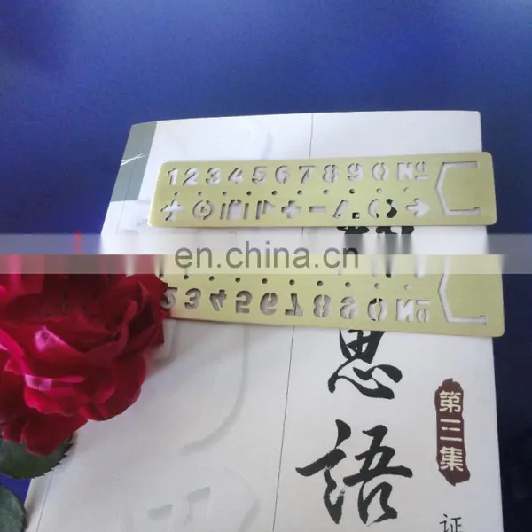Brass Template Number Bookmark for Book photo-3