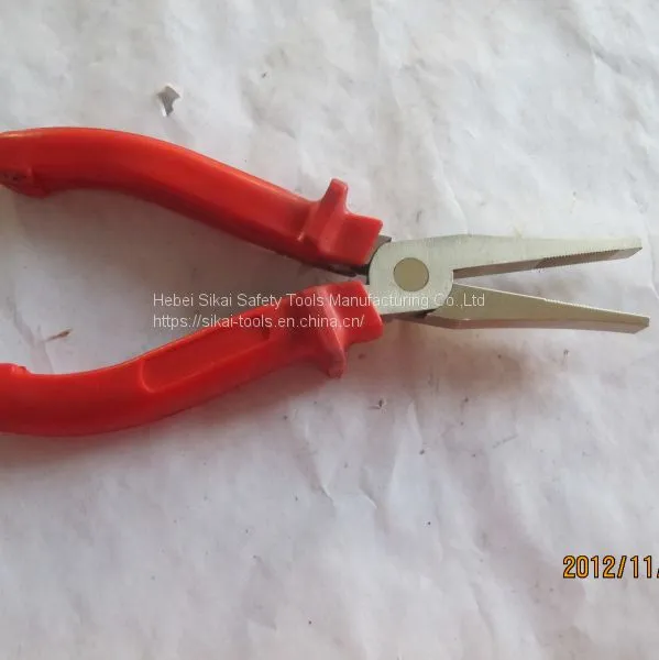Flat Nose Pliers 6 Inch 8 Inch of Beryllium Copper or Aluminum Bronze Spark Resistant Tools photo-3