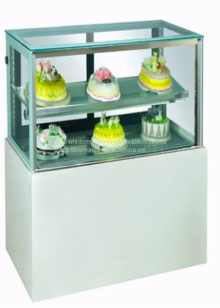 Three-sided Glass Food Display Cooler For Fast Food Outlets