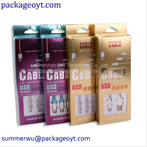 High Quality USB Adapeter Electronic Paper Box Gift Box Package