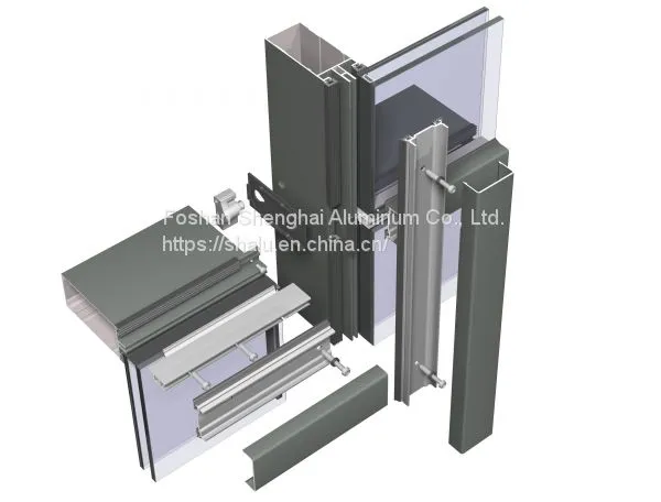 Aluminum Profile for Curtain Wall Insulation Board Accessories Aluminum Window Frames photo-4