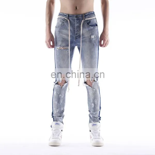 DiZNEW MANUFACTURES OF CHEAP SIDE PRINTING TRACK CLOTHES MEN JEANS photo-2