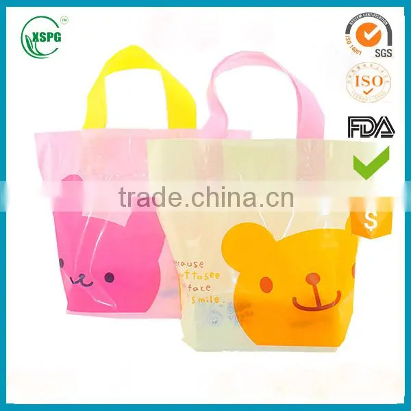 Wholesale Printed PE Poly Bags Plastic Handle Bags for Shopping photo-2