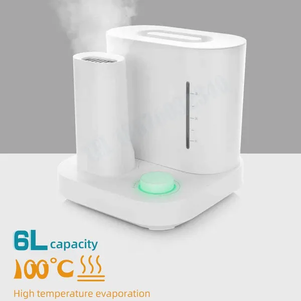 6.0L High Temperature Disinfect Steam Separable Design Warm Mist Air Humidifier photo-4