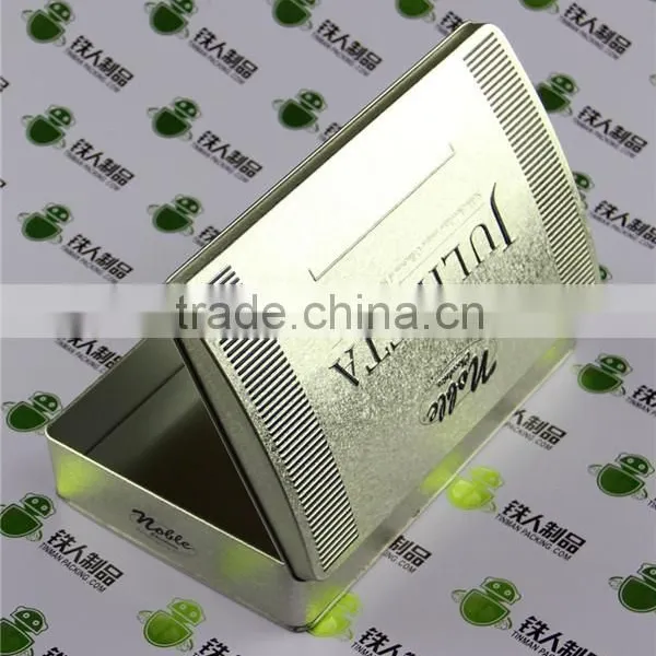 Empty Tinplate Iron Box Metal Case Rectangle Shape Can for Gift Packaging photo-3