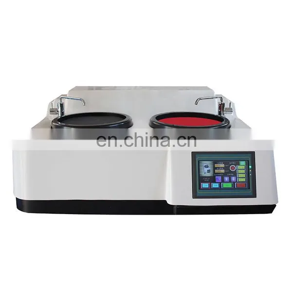 MP-2S Automatic Touch Screen Dual Disc Metallographic Specimen Jewelry Fiberglass Grinding And Polishing Machine